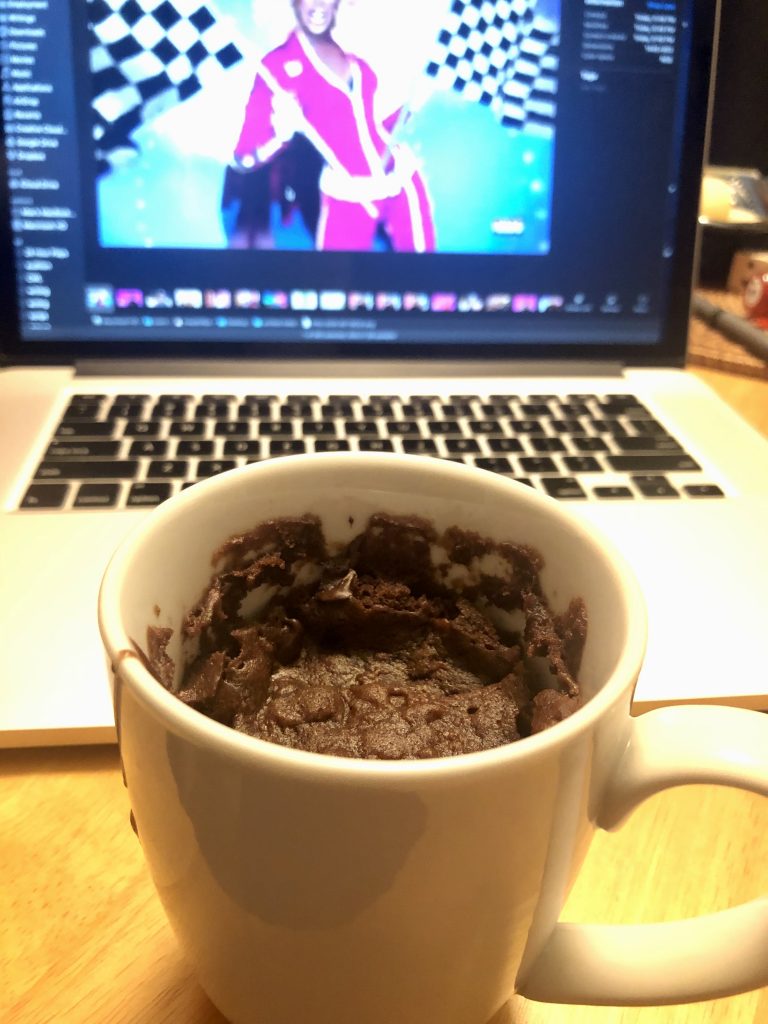 This week's menu: Cake in a Mug