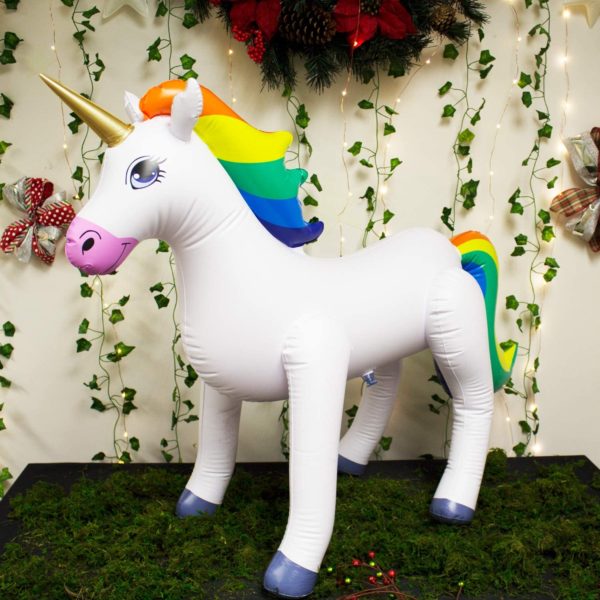 Inflatable Standing Rainbow Unicorn