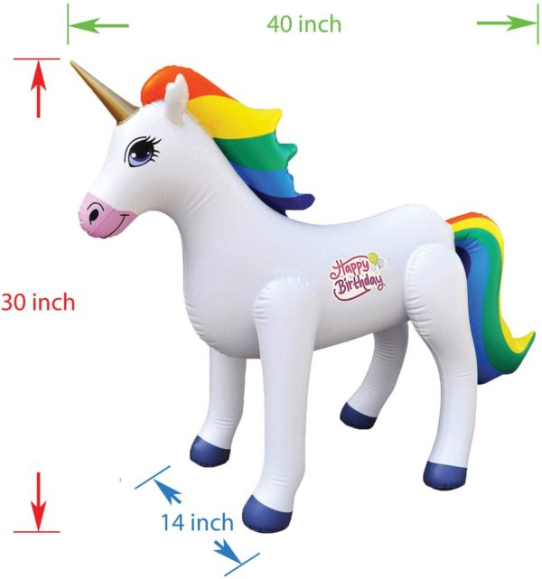 Inflatable Standing Rainbow Unicorn
